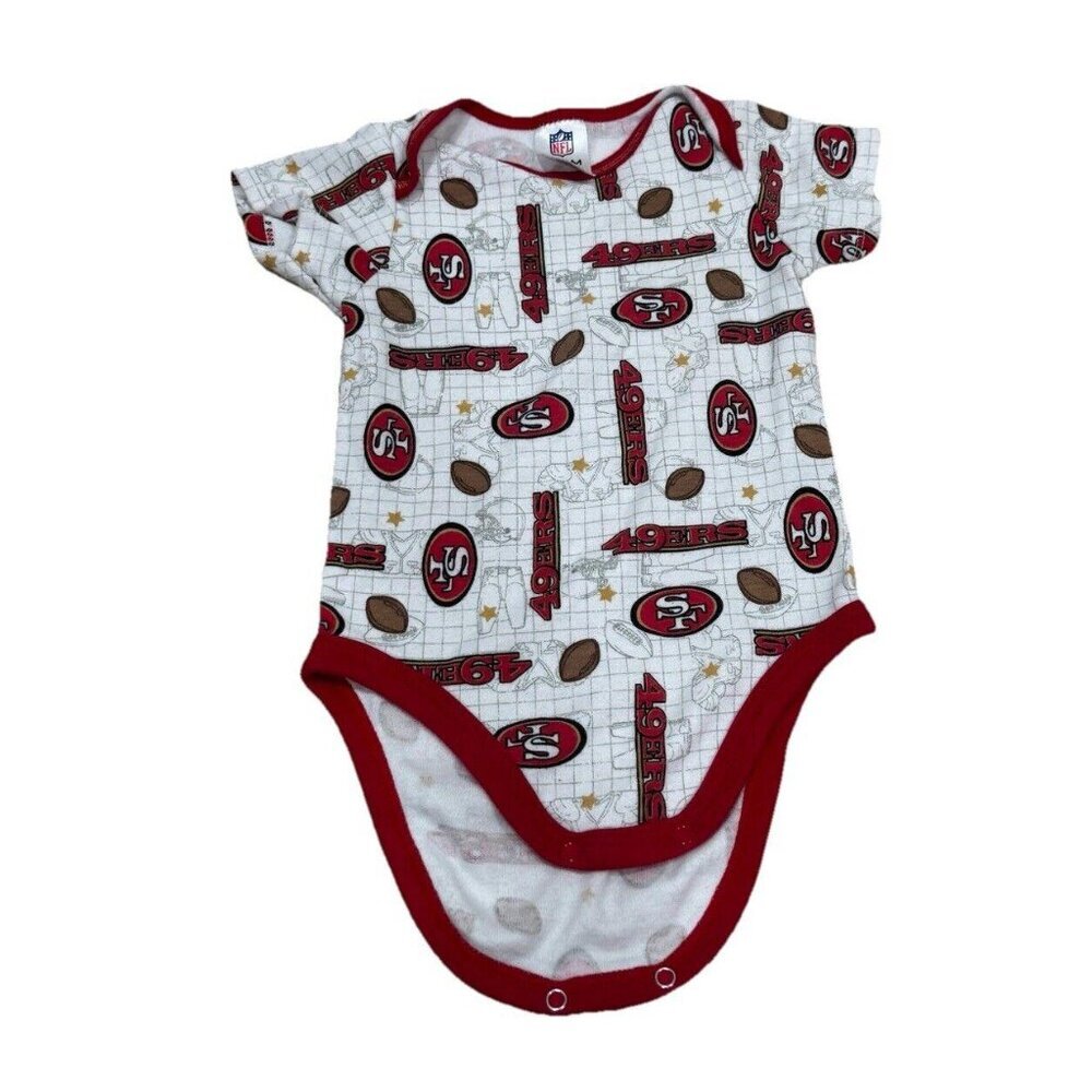San Francisco 49ers Baby Bodysuit One‎ Piece - Play Football NFL 3-6 Months